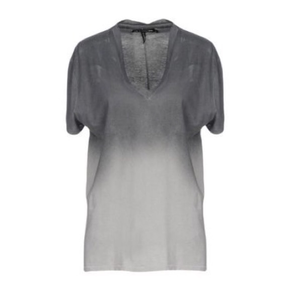 Hi, my name is EJ! 🖤Rag & Bone Grey Cotton V-neck - Picture 2 of 3